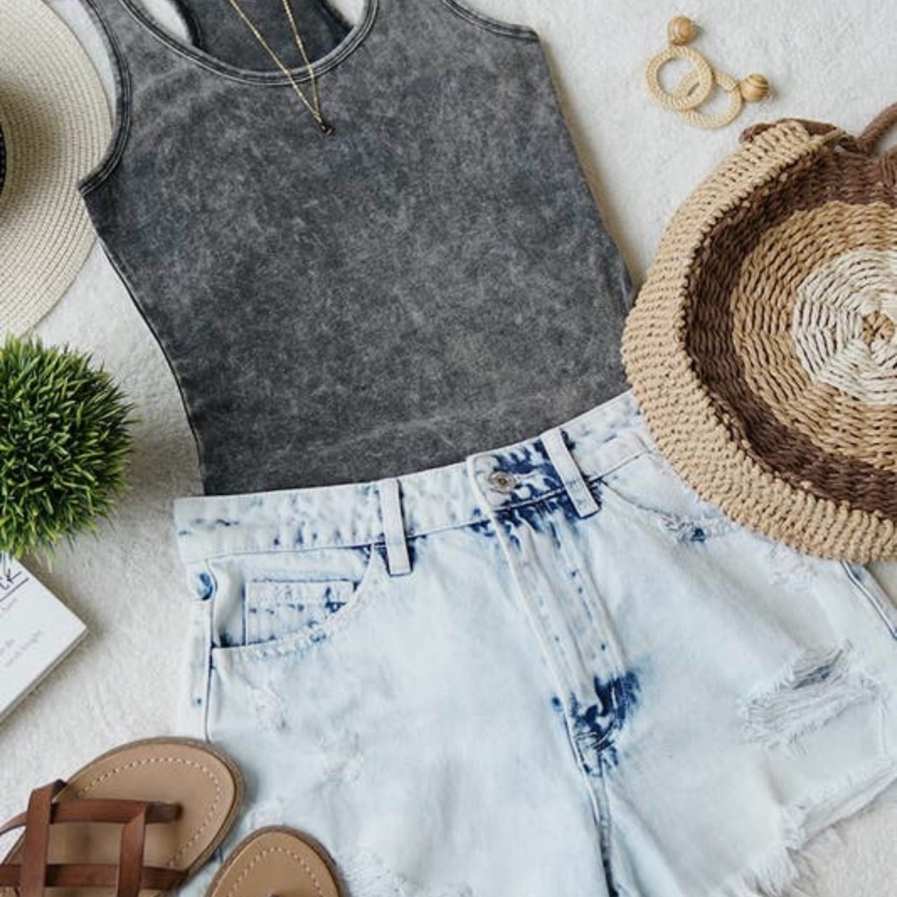 Gray bodysuit